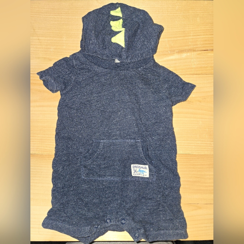Carters Like New Dinosaur Size 18m One piece shorts outfit